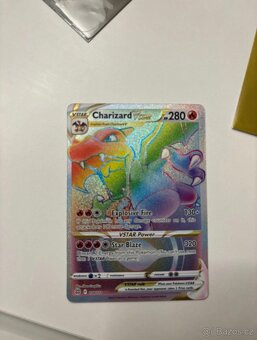 Pokémon kartička Rainbow Vstar charizard - 2