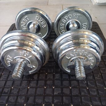 Sada nakládacích činek 2 x 10 kg - 2