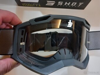 SHOT ASSAULT 2.0 ASTRO,motokrosové brýle,šedo-černé - 2