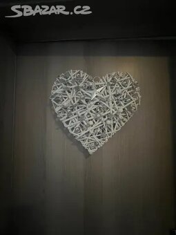 Vánoční věnec srdce na dveře - 2