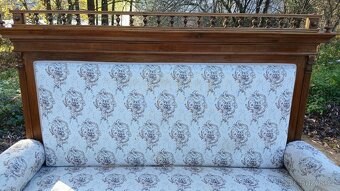 Starižitná vyřezávaná trojsedačka - 2