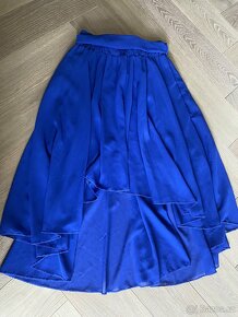Modrá asymetrická sukně - 2