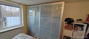 IKEA posuvné dveře skříně PAX, hliník+mléčné sklo - 2