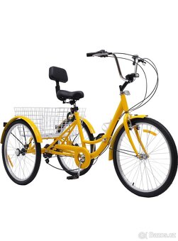 24" tříkolka Skládací pro seniory 6 rychlosti - 2