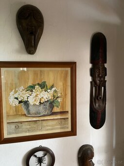 drevene masky, sloni, buddha - 2