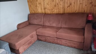 Rohová rozkládací sedačka na každodenní spaní - 2