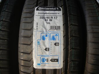 Nové letní pneu Continental 225/45R17 - 2