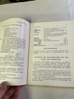 Prodám Ford EIFEL 1939 návod - 2