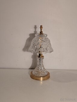 pěkná skleněná lampa, stolní lampička - 2