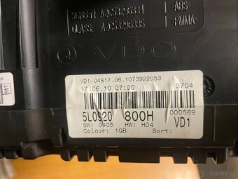 Škoda Yeti maxidot budíky - 2