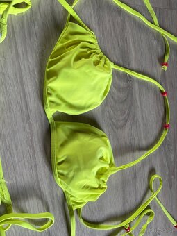 Dámské plavky žluté neonové - 2