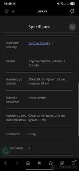 Skříň Jysk bílo šedá 80x193 - 2