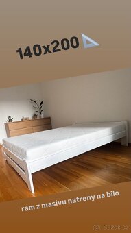 Postel z masivu s matraci PURTEX - 2