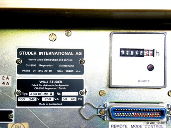 STUDER A80RC MKII a A80-R - 2