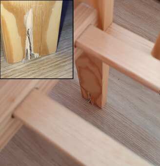 Dětská dřevěná postýlka Scarlett Alek se stahovacím bokem - 2