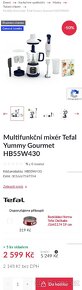 NOVÝ MULTIFUNKČNÍ MIXÉR TEFAL S PÁROU PC 5400,- - 2