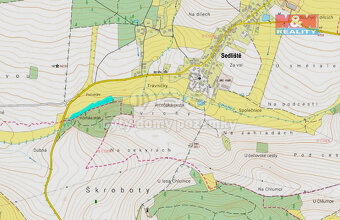 Prodej lesa, louky a vodní plochy, 8352 m², Sedliště - 2