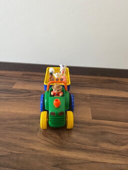 Hrací jezdící traktor traktůrek se zvířátky Kiddieland - 2