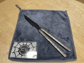 Ceroniknives Arachnophobia Pinless Balisong Titanium - 2