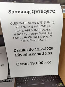 Samsung QLED TV 75" 4K Záruka - 2
