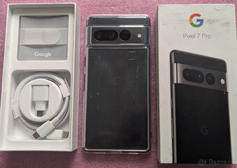 Google Pixel 7 Pro (12GB/128GB + Android 15 + příslušenství) - 2