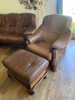 Kozeny gauc 230x230  , kreslo a taburet - 2