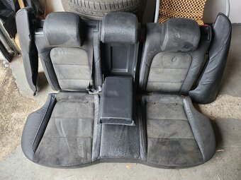 Škoda Superb 2, zadní kožené/alcantara sedadla - 2
