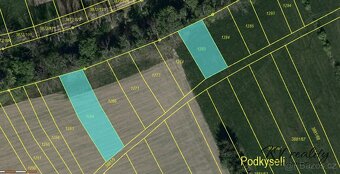 Prodej pole, louky o CP 3640 m2, obec Záhorovice - 2
