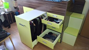 Vyvýšená postel s úložným prostorem - 2