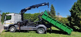 MERCEDES-BENZ ATEGO 1218 HÁKOVÝ NOSIČ + HYDRAULICKÁ RUKA - 2