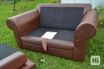 gauc pohovka hneda kozena Anglicka Oakridge 152 x 93 cm max - 2