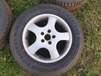Litá kola 5x112, zimní pneu 215/65 r16c 109/107 - 2