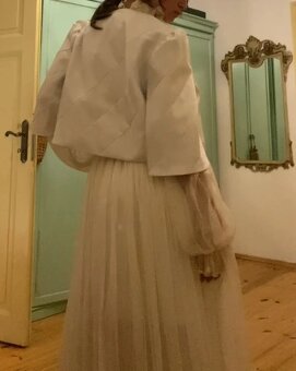 Nové luxusní slavnostní večerní plesové svatební dlouhé vílr - 2