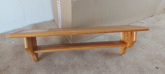 Polička dřevěná staročeská - 2