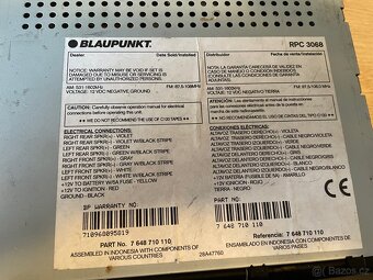 Autorádio Blaupunkt RPC 3068 - 2