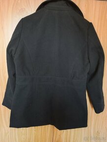 Kabát dámský flaušový,černý,vel.42/44 - 2