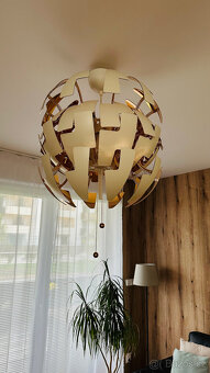 Designový lustr IKEA PS 2014 (52 cm, bílý/měděný) - 2