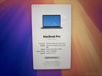 MacBook Pro 16" 2019 i7 / 16GB / 500GB / Pro 5300M - 2