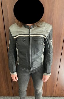 Dámská kožená bunda na motorku PSI - 2