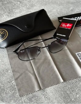 Ray Ban Hexagonal 3548 Černé obroučky / gradálové sklo - 2