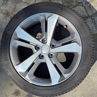 Originální alu kola Peugeot 17" s letními pneu Continental - 2