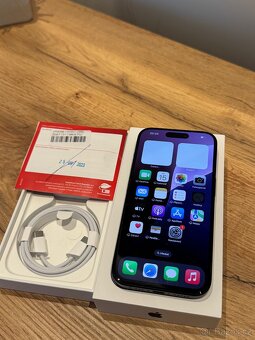 iPhone 15 Pro 128 GB Blue Titan V TOP stavu 87% - 2