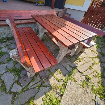 Zahradní nábytek betonové nohy - 2
