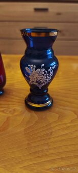 Nabízím skleněné malované vázičky - 2