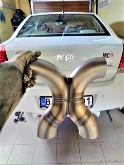 GM Bitter 6.0 V8 duální Cat-Back nerezový výfukový systém - 2