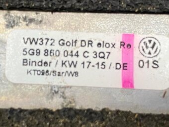 Hagusy chromové 5G9860043C 5G9860044C VW Golf 7 kombi - 2