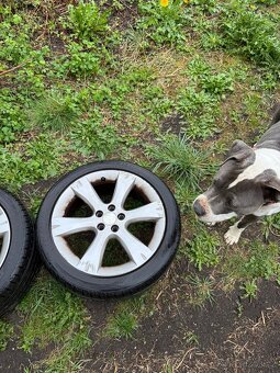 SUBARU alu kola 5x100 r17, zánovní pneu letní - 2