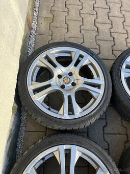 4x alu disky 4x100 R17, letní pneu 80% - 2