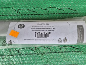 Škoda Yeti ochranná a ozdobná lišta zadního nárazníku - 2