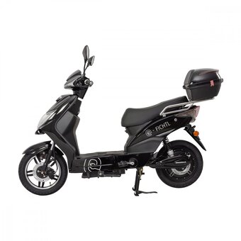 Elektroskútr RACCEWAY® E-FICHTL®, černý-lesklý s baterií 20A - 2